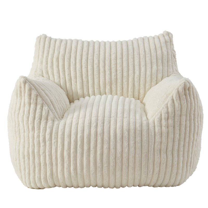 Fauteuil à billes pour adultes avec coussin de soutien lombaire, canapé à billes en mousse viscoélastique avec fausse fourrure pour salon, chambre, bureau, dortoir
