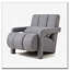 Fauteuil d'appoint en tissu de lin-1343047383