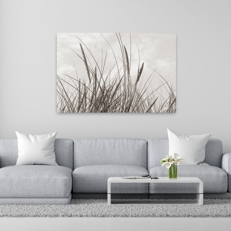 Art contemporain, paysage côtier abstrait, H 40 po x l 60 po