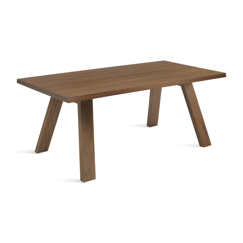 A Walk In The Park Solid Wood Dining Table, Walnut, 38" W x 90" L