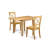 3 Piece Dining Room Table Set Contains a Rectangle Dining Table with Dropleaf and 2 Wood Seat Chairs, Oak-319287320-319287321-332843188