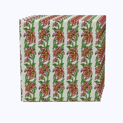 100% Cotton Floral Square Napkin