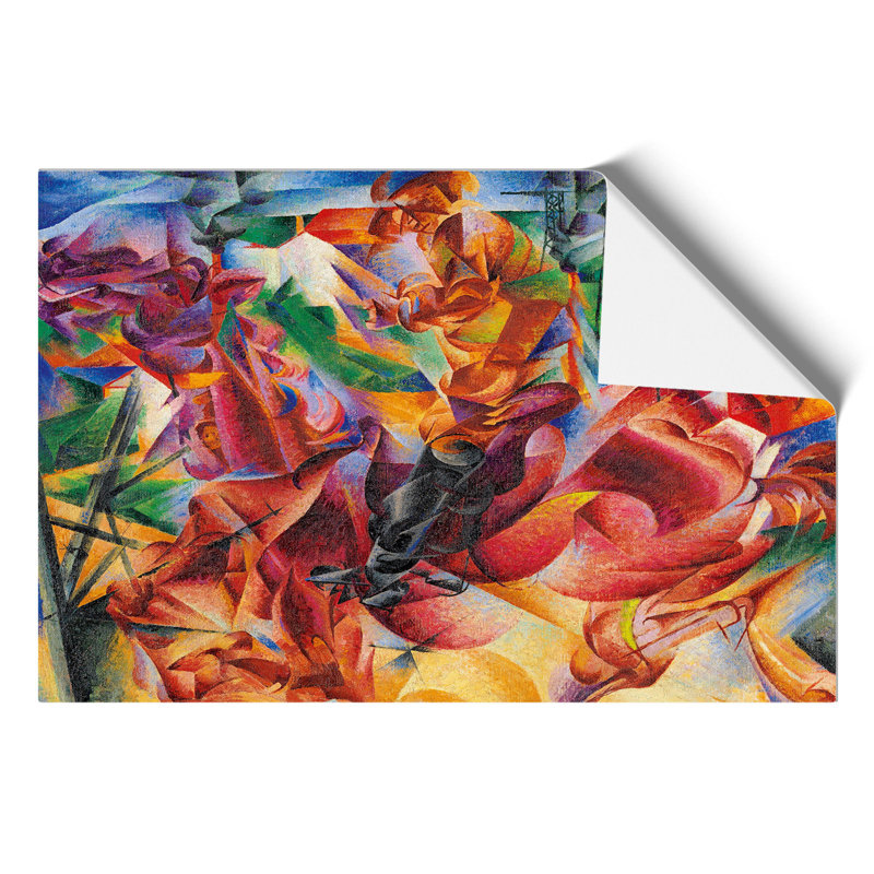 Elasticity by Umberto Boccioni - No Frame Painting, 42cm H x 59cm W x 0.1cm D