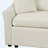 124.8" L-Shaped Convertible Sofa Bed With 2 Back Pillows, Dual USB Ports & Power Sockets-739363342