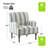 Arching 28.7"W Armchair with Solid Wood Legs and Nailhead Trim-619850013
