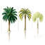 Ensemble de 3 reproductions d'art sur toile, "Palm Trees"-208413997