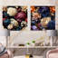 Vargo - Ensemble de 2 collages floraux carrés-101847107-101847110