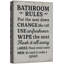 "Bathroom Rules", art mural, impression sur toile, impression sur toile encadrée-1705627747-1705627749-1705627751