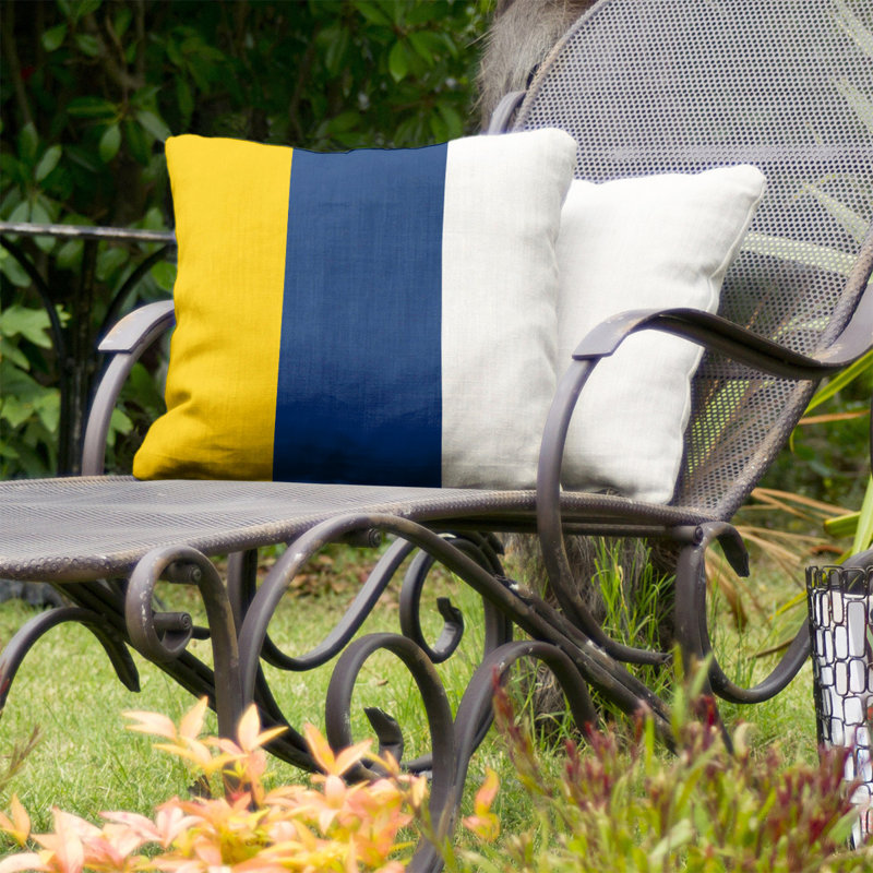 Coussin décoratif d'intérieur/d'extérieur, 20 po x 20 po, Bleu