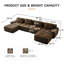 153" Modern U-Shaped Modular Sectional Sofa-128940774