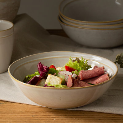 4 Pieces 34oz Stoneware Pasta Bowls - Service for 4