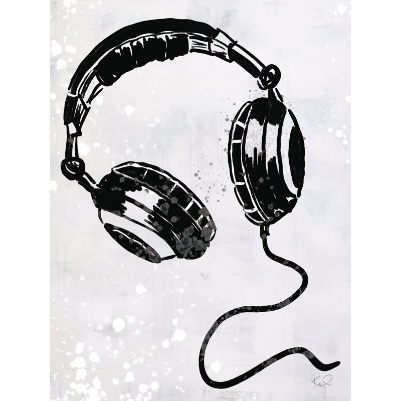 "Turn It Up IX" by Kent Youngstrom Machine-Made Print , Wrapped Canvas, No, 40" H x 30" W