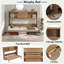 Murphy Bed With Charging Station, 2 Storage Cabinets And 1 Drawer-1245568245