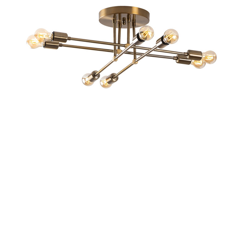 Paulie 8 - Light Sputnik Chandelier, Copper