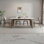 Light luxury simple rectangular dining table set