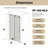 Bruna 56–60"x76"H Frameless Single Sliding Shower Door with 1/4" Tempered Glass & Explosion-Proof Film-123252995