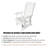 Wooden Patio Glider for One Person, with High Back and Deep Contoured Seat-890440334