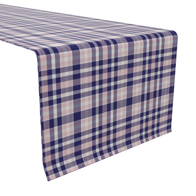 Rectangular Plaid Cotton Table Runner