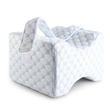 White Noise Knee Pillow With Cooling Cover And Adjustable Strap