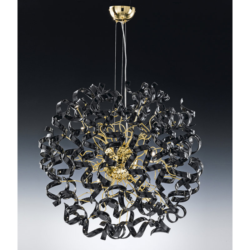 Astro 8-Light Novelty Pendant, Black