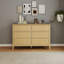 Rover 3 + 3 Chest of Drawers, Wide, Oak-Effect Finish, Metal Runners