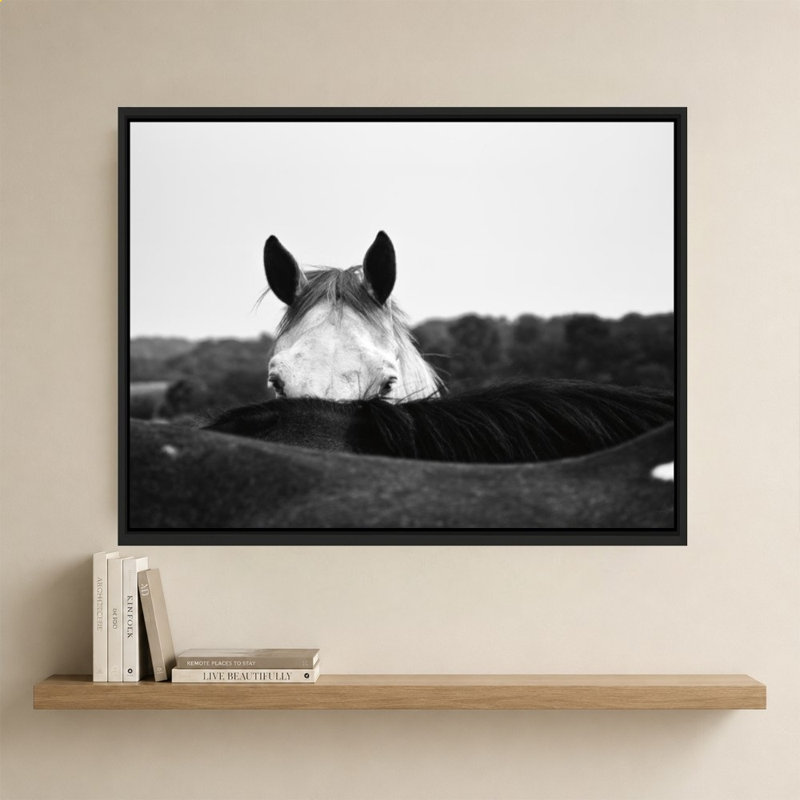 Flirt par Aledanda - Impression sur toile, H 34 po x l 44 po, Noir