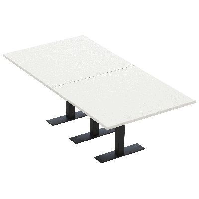 Rectangle Conference Table with Metal T Base