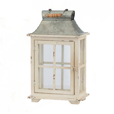 Lanterne de bougie en bois décorative, porte-lanterne ouragan