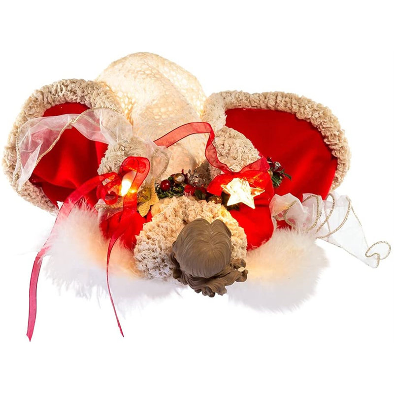 Angel 16'' Fabric Angels Lighted Christmas