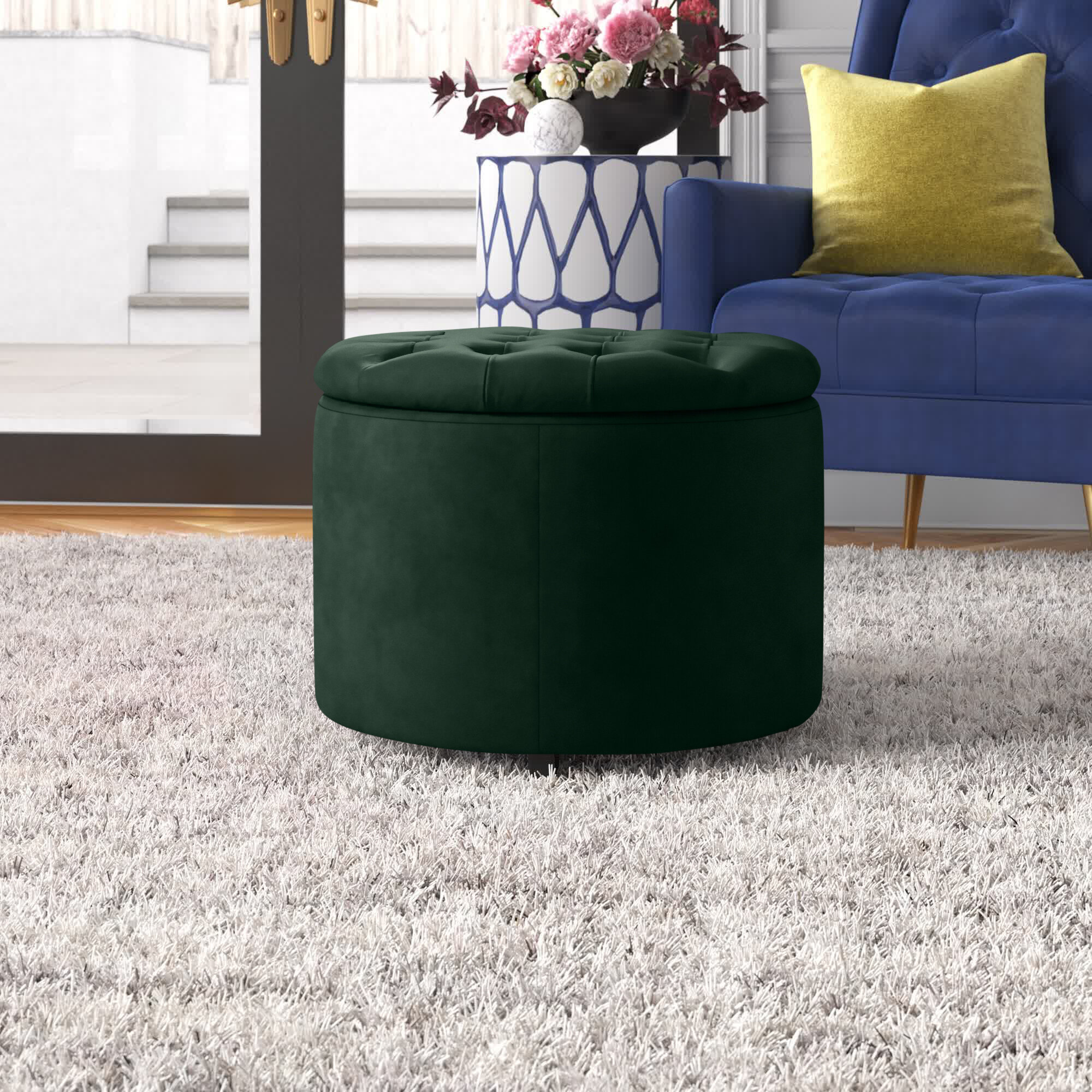 Etta Avenue™ Briana Upholstered Storage Ottoman & Reviews | Wayfair