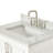Abshire 31'' Free Standing Single Bathroom Vanity with Carrara Marble Top-93359468