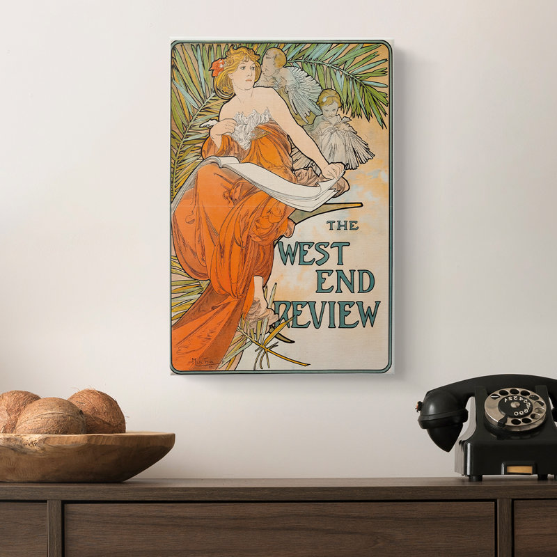Revue The West End - Gallerie sur toile tendue par Alphonse Mucha, 8 x 12