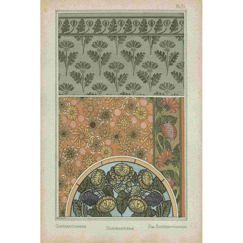 Nouveau design floral I, H 36 po x l 24 po