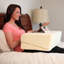 Coussin pliant en mousse à mémoire de forme avec housse, idéal pour un meilleur sommeil