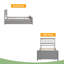 Lit plateforme simple avec lit gigogne-1423625917