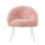 Chaise avec accoudoirs en fausse fourrure 28 po-115068927