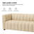 Anorea 83'' Genuine Leather Channel Tufted Sofa-71544571