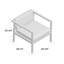 Chaise de patio avec coussins Adalhard-933890339