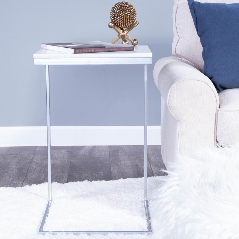 C Table End Table, Nickle