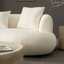 Canapé courbé Mid-Century moderne avec tissu bouclé-1518043388