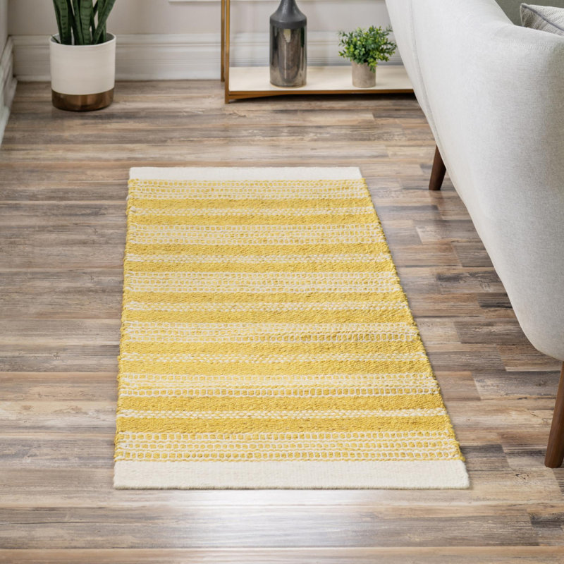 Tapis Lariat - jaune soleil, Tapis de couloir 2 pi x 6 pi 1 po