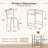2-Person Dining Set with Storage Shelf, Space-Saving Design-1813220889