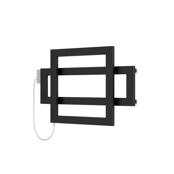 Cadiz Wall Mount Electric Towel Warmer, Black