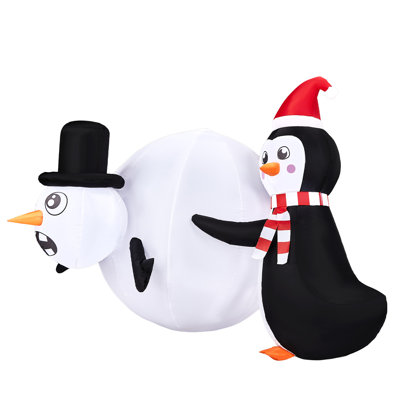 Christmas LED Lights Snowmen Nativity Set
