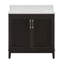  Meuble-lavabo simple 36 po avec plateau en quartz Sianni-1348452894