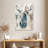 Brampt Blue Rhizome Deer Bust-106964211