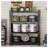 Heavy Duty 4-Shelf Metal Storage Rack, 69" H x 59" W Extra Wide Garage Shelving, 4000 lbs Capacity, Black-129231136