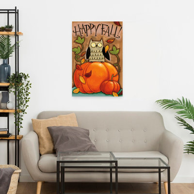 Happy Fall by Anne Tavoletti - Wrapped Canvas Print