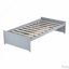 Solid Rubber Wood Bed with 2 Drawers-118019850