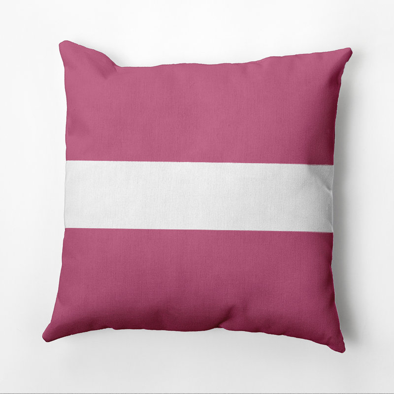 Outdoor Reversible Throw Pillow, Pink Cheeks, 16" x 16"